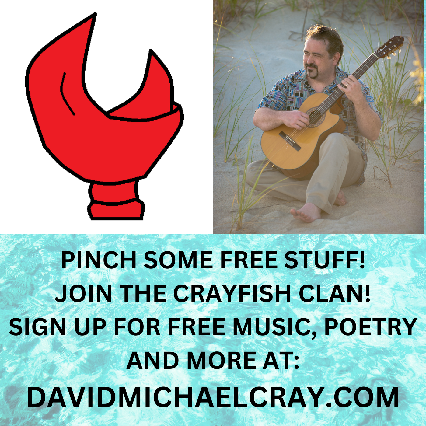 For N.C. Classical Guitarist/Poet David Michael Cray's "Dying To Live" Reminders Signup Here