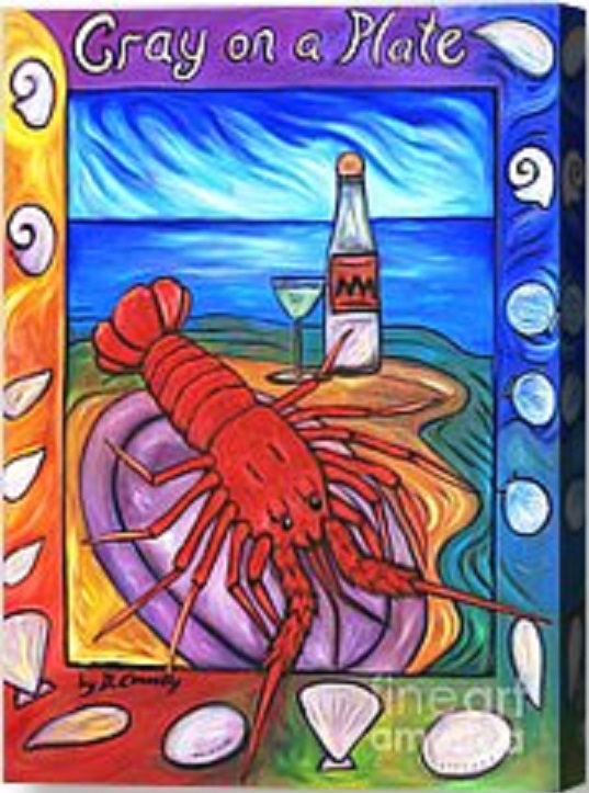 Cray on a Plate Picture. The Crayfish serving. N.C. Classical Guitarist/Poet David Michael Cray's mascot. On a plate... oh no! lol.